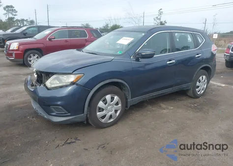 2015 Nissan Rogue S из США, поврежденный, VIN KNMAT2MT1FP555812